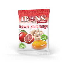 Lade das Bild in den Galerie-Viewer, IBONS Ingwer-Blutorange zuckerfrei 75g