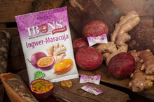 Lade das Bild in den Galerie-Viewer, IBONS Ingwer-Maracuja zuckerfrei 75g