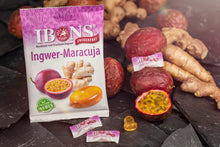Lade das Bild in den Galerie-Viewer, IBONS Ingwer-Maracuja zuckerfrei 75g x 10