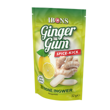 Lade das Bild in den Galerie-Viewer, IBONS GingerGums Lemon 32g x 12 zuckerfrei