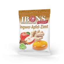 Lade das Bild in den Galerie-Viewer, IBONS Ingwer-Apfel-Zimt zuckerfrei 75g