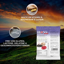 Lade das Bild in den Galerie-Viewer, IBONS Ingwer-Holunder zuckerfrei 75g x 10