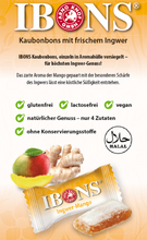 Lade das Bild in den Galerie-Viewer, IBONS Ingwer-Mango 92g x 10
