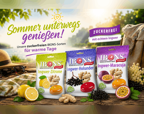 Sommer unterwegs genießen: Unsere zuckerfreien IBONS-Sorten für warme Tage