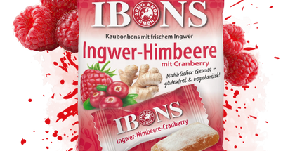 Ingwer-Himbeere mit Cranberry 92g