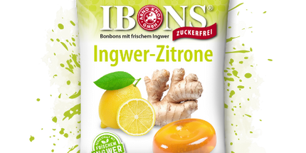 Ingwer-Zitrone zuckerfrei 75g