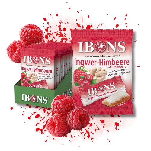 IBONS Ingwer-Himbeer mit Cranberry 92g x 10