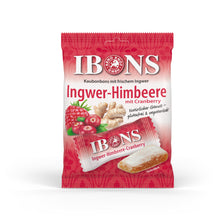 Lade das Bild in den Galerie-Viewer, IBONS Ingwer-Himbeere mit Cranberry 92g
