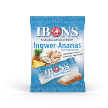 Lade das Bild in den Galerie-Viewer, IBONS Ingwer-Ananas mit Kokosnuss 92g
