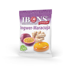 Lade das Bild in den Galerie-Viewer, IBONS Ingwer-Maracuja zuckerfrei 75g

