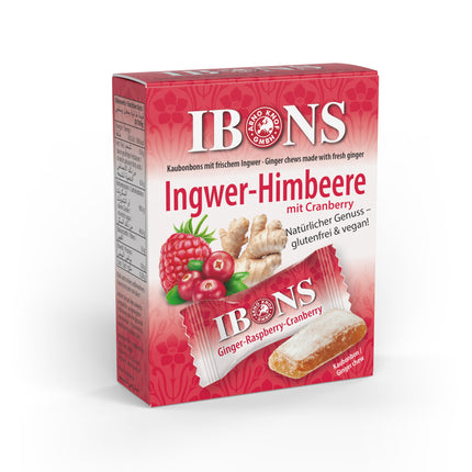IBONS Ingwer-Himbeer mit Cranberry 60g x 10 – Produktbild 5