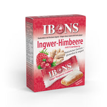 Lade das Bild in den Galerie-Viewer, IBONS Ingwer-Himbeer mit Cranberry 60g x 10
