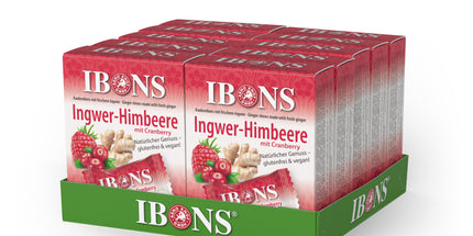 IBONS Ingwer-Himbeer mit Cranberry 60g x 10 – Produktbild 8