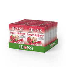 Lade das Bild in den Galerie-Viewer, IBONS Ingwer-Himbeer mit Cranberry 60g x 10
