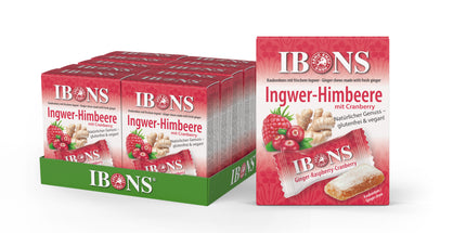 IBONS Ingwer-Himbeer mit Cranberry 60g x 10 – Produktbild 3
