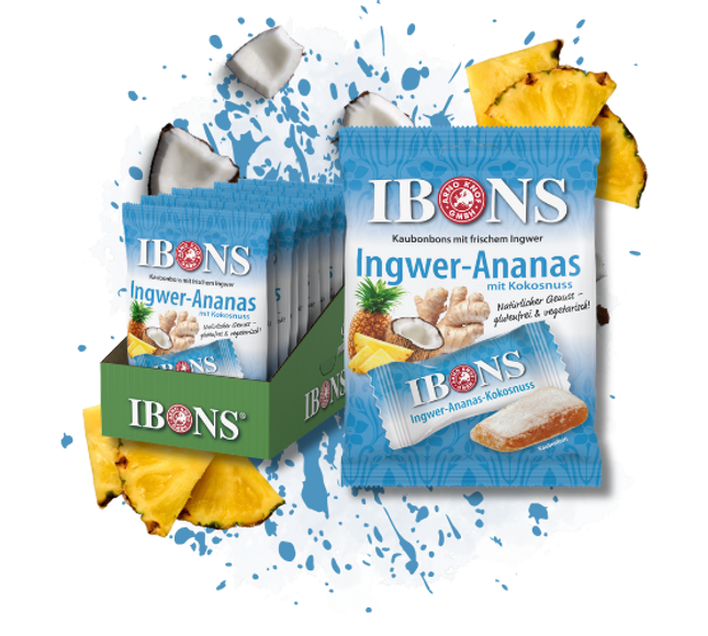 Ingwer-Ananas mit Kokosnuss 92g x 10