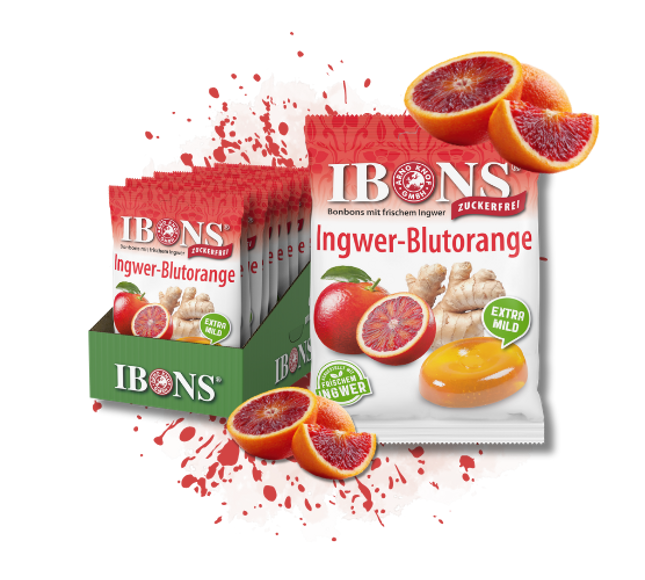 Ingwer-Blutorange zuckerfrei 75g x 10