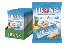 Lade das Bild in den Galerie-Viewer, IBONS Ingwer-Ananas mit Kokosnuss 92g x 10
