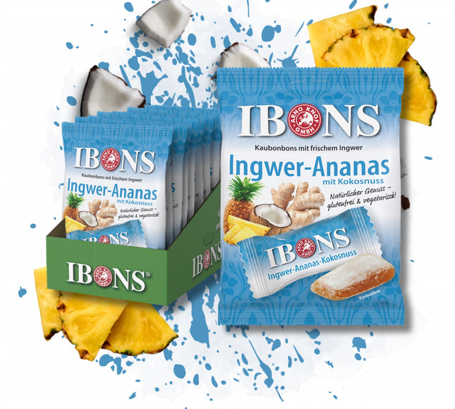 Ingwer-Ananas mit Kokosnuss 92g x 10