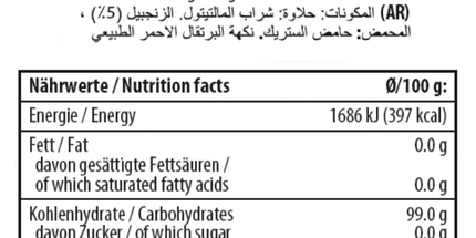 Ingwer-Blutorange zuckerfrei 75g