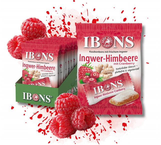 Ingwer-Himbeer mit Cranberry 92g x 10