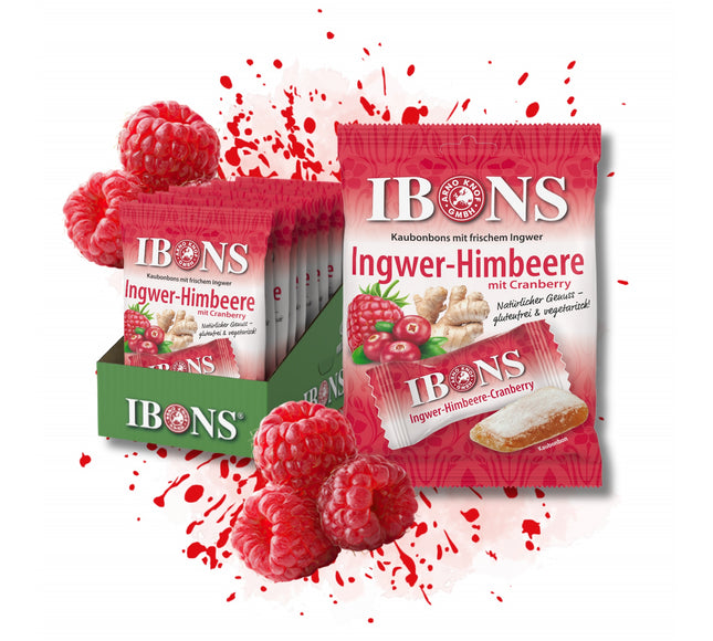 Ingwer-Himbeer mit Cranberry 92g x 10