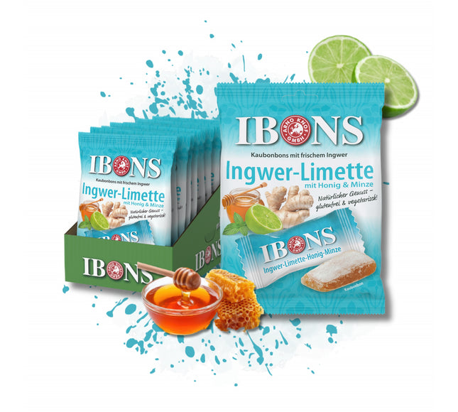 Ingwer-Limette mit Honig & Minze 92g x 10