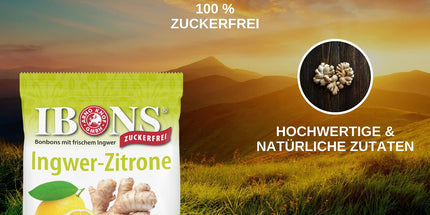 Ingwer-Zitrone zuckerfrei 75g