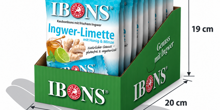 Ingwer-Limette mit Honig & Minze 92g x 10