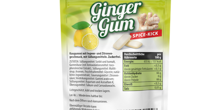 GingerGums Lemon 32g x 12 zuckerfrei