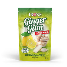 Lade das Bild in den Galerie-Viewer, IBONS GingerGums Lemon 32g zuckerfrei
