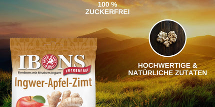Ingwer-Apfel-Zimt zuckerfrei 75g