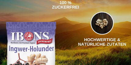 Ingwer-Holunder zuckerfrei 75g